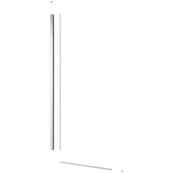 Swiss Aqua Technologies Conjunto De Cabina Para Instalación De Mampara De Ducha Con Perfil, Riel Inferior Y Kit De Montaje, Cromo