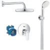 Grohe Eurosmart Cosmopolitan Conjunto De Ducha Empotrado Todo En 1 Con Ducha Fija TEMPESTA 210 + Teleducha 2 Chorros, Cromo (25183001) -Mundo Ducha 73037558 1