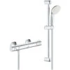 Grohe Grohtherm 800 Mezclador Termostático De Ducha De 1/2" Con Juego De Ducha, Cromo (34565001) -Mundo Ducha 73401113 1