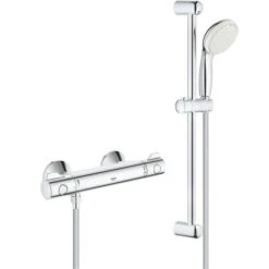 Grohe Grohtherm 800 Mezclador Termostático De Ducha De 1/2" Con Juego De Ducha, Cromo (34565001) -Mundo Ducha 73401113 3