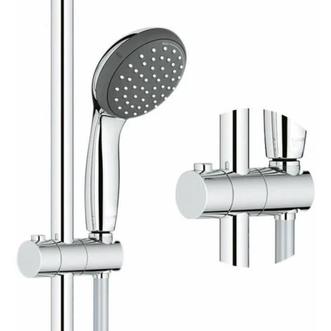 Grohe Columna De Ducha Vitalio Start Ecojoy Con Mezclador Termostático, Ducha Mural De 250 Mm, Dos Rociadores, Cromo (26816000) 7 Grohe Columna De Ducha Vitalio Start Ecojoy Con Mezclador Termostático, Ducha Mural De 250 Mm, Dos Rociadores, Cromo (26816000) - Imagen 5