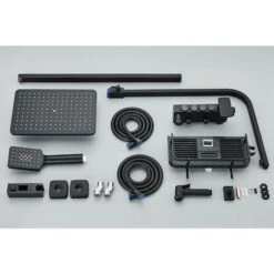 Columna De Ducha Termostática Negra Grifo De Ducha Kit De Ducha Sistema De Ducha De Lluvia Cabezal De Ducha -Mundo Ducha 73922207 3