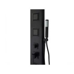 Columna De Ducha Con Hidromasaje TYRA - Negra - 20x150 Cm - Venta-unica -Mundo Ducha 74130974 5