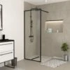 Mampara De Ducha 80x200 Cm - Estructura Negra Mate - DARK CONTOURING
