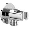 Roca AQUA Toma De Agua Cromada De 1/2" Para Flexible De Ducha Con Soporte Para Ducha De Mano Integrado