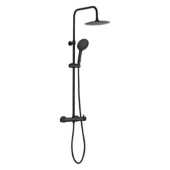 GEDY GYSC1025160 STAR PLUS Grifo Monomando Gran Ducha Telescópico Negro Mate