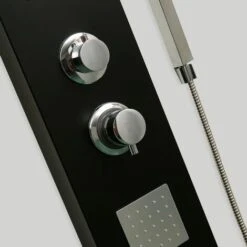 DP Grifería - Modelo Polinesia, Columna De Hidromasaje En Aluminio, Color Negro -Mundo Ducha 7595226 3