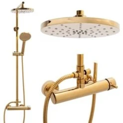 Ducha De Lluvia Dorada 23 Cm