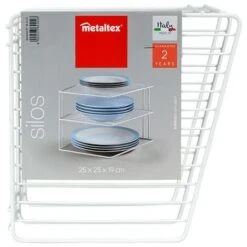 Rinconera 3 Niveles SILOS De Metaltex. Color Blanco -Mundo Ducha 77159936 4