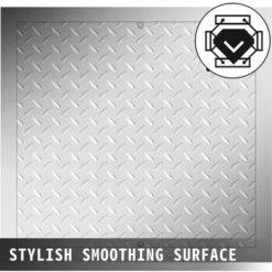 VEVOR Tapa Para Arqueta 50 X 50 Cm Tapa Pozo De Placa De Acero Recubierto De Polvo Marco De 57 X 57 Cm Cubierta Cisterna Tapa De Cisterna Con Altura De 4 Cm Color Plata Para Piso Interior De Barco -Mundo Ducha 78059804 3