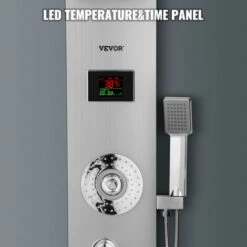 VEVOR Panel De Ducha Pantalla LED Columna De Hidromasaje Columna Ducha 6 En 1 -Mundo Ducha 78060444 4