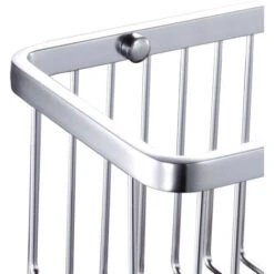 Cesta De Ducha Rectangular Modelo SIR Fabricada En Aluminio De 30 Cm De Largo Para Función Portagel. No Se Oxida -Mundo Ducha 8253491 4