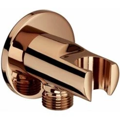 ROCA A5B5250RG0 AQUA Toma De Agua 1/2 Para Flexible De Ducha Con Soporte Integrado Oro Rosa