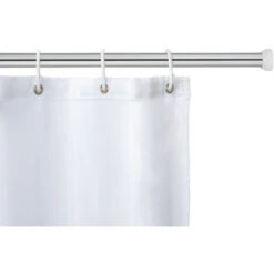 WENKO Barra Para Cortina Baño Telescópica Cromada 11 - 185 Cm