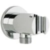 Codo De Salida De Agua Y Soporte Fijo Redondo, Cromado -Mundo Ducha 85581895 1