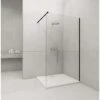 Panel Fijo De Ducha WALK IN Perfil Negro 60x195 Cm Grosor Cristal 6 Mm