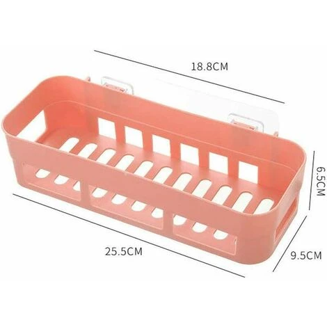 Estantes De Almacenamiento Para Baño, Cestas Rectangulares Autoadhesivas A Prueba De Herrumbre, Estante De Ducha Sin Perforación Para Jabón De Champú (azul Claro, Verde Claro, Rosa Claro) 4 Estantes De Almacenamiento Para Baño, Cestas Rectangulares Autoadhesivas A Prueba De Herrumbre, Estante De Ducha Sin Perforación Para Jabón De Champú (azul Claro, Verde Claro, Rosa Claro) - Imagen 2