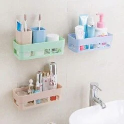 Estantes De Almacenamiento Para Baño, Cestas Rectangulares Autoadhesivas A Prueba De Herrumbre, Estante De Ducha Sin Perforación Para Jabón De Champú (azul Claro, Verde Claro, Rosa Claro) 10 Estantes De Almacenamiento Para Baño, Cestas Rectangulares Autoadhesivas A Prueba De Herrumbre, Estante De Ducha Sin Perforación Para Jabón De Champú (azul Claro, Verde Claro, Rosa Claro) -Mundo Ducha 87701780 4