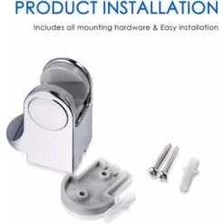 Soporte Para Cabezal De Ducha - Soporte Universal Para Cabezal De Ducha Soporte Para Ducha De Mano Ajustable Ángulo De Inclinación Ajustable Cromado De 25 Mm, Material ABS, Cromo - MODOU -Mundo Ducha 90005177 5