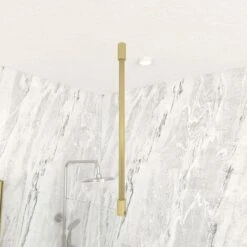 Barra De Estabilización De Techo Acabado Oro Cepillado Para Mampara FREEDOM 2 GOLD