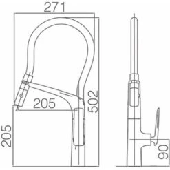 Grifo De Cocina Monomando Lanzarote Imex GCE015 -Mundo Ducha 94044068 3