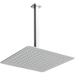 Brazo De Ducha Cuadrado Techo Altura 17cm. Soporte Para Duchón Rociador Fijo. De Formas Rectangulares Y Cuadradas Para Anclados A Techo -Mundo Ducha 9409653 4