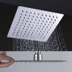 Columna De Ducha Monomando Extralarga Modelo SIO Tubo Redondo Extensible Regulable En Altura De 100 A 150 Cm. Incluye Ducha De Mano Y Rociador Con Diseño Cuadrado -Mundo Ducha 9409675 3