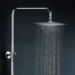 Columna De Ducha Monomando Extralarga Modelo SIO Tubo Redondo Extensible Regulable En Altura De 100 A 150 Cm. Incluye Ducha De Mano Y Rociador Con Diseño Cuadrado -Mundo Ducha 9409675 4