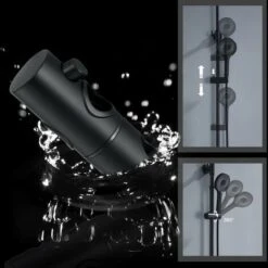 Columna De Ducha Altura Y Bajada Altura Ajustable Set Completo Ducha Negra -Mundo Ducha 96069371 3